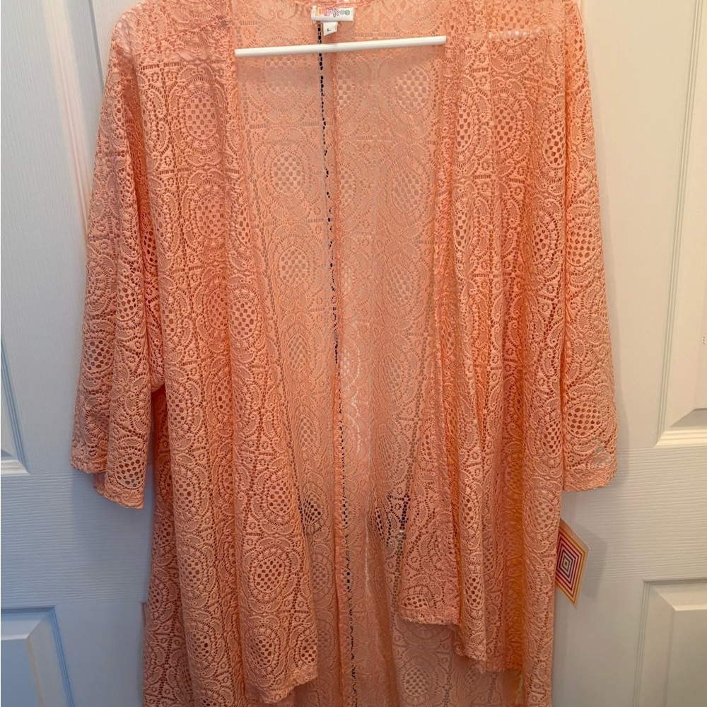 LuLaRoe Coral Lace Kimono